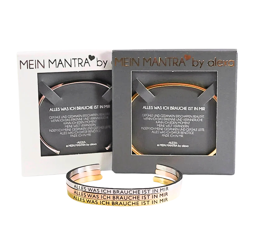 Mein Mantra-Armreif "ALLES WAS ICH BRAUCHE IST IN MIR"