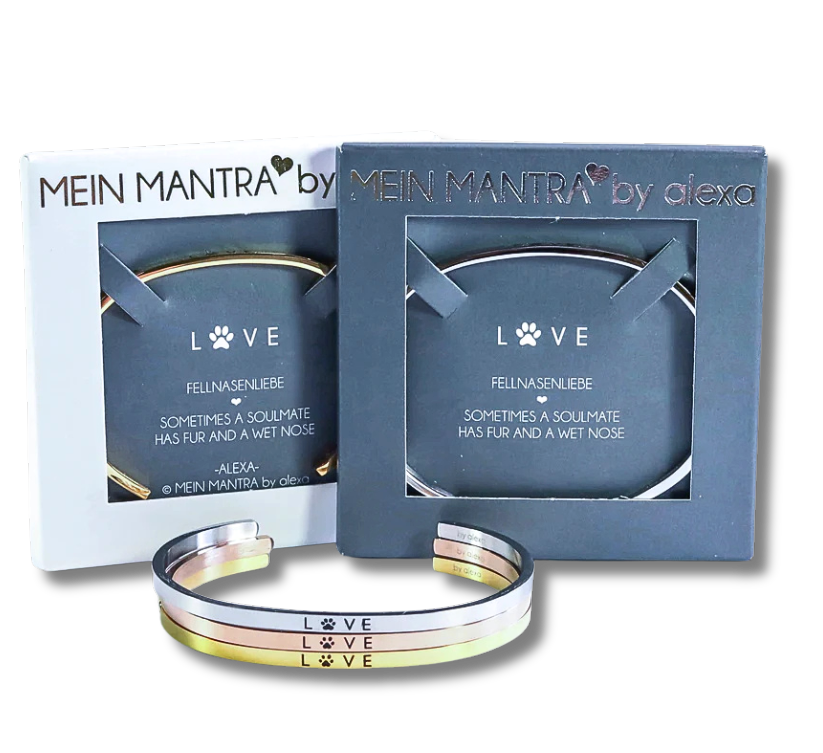 Mein Mantra-Armreif "L(O)VE - PFOTE"