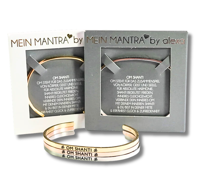 Mein Mantra-Armreif "OM SHANTI"