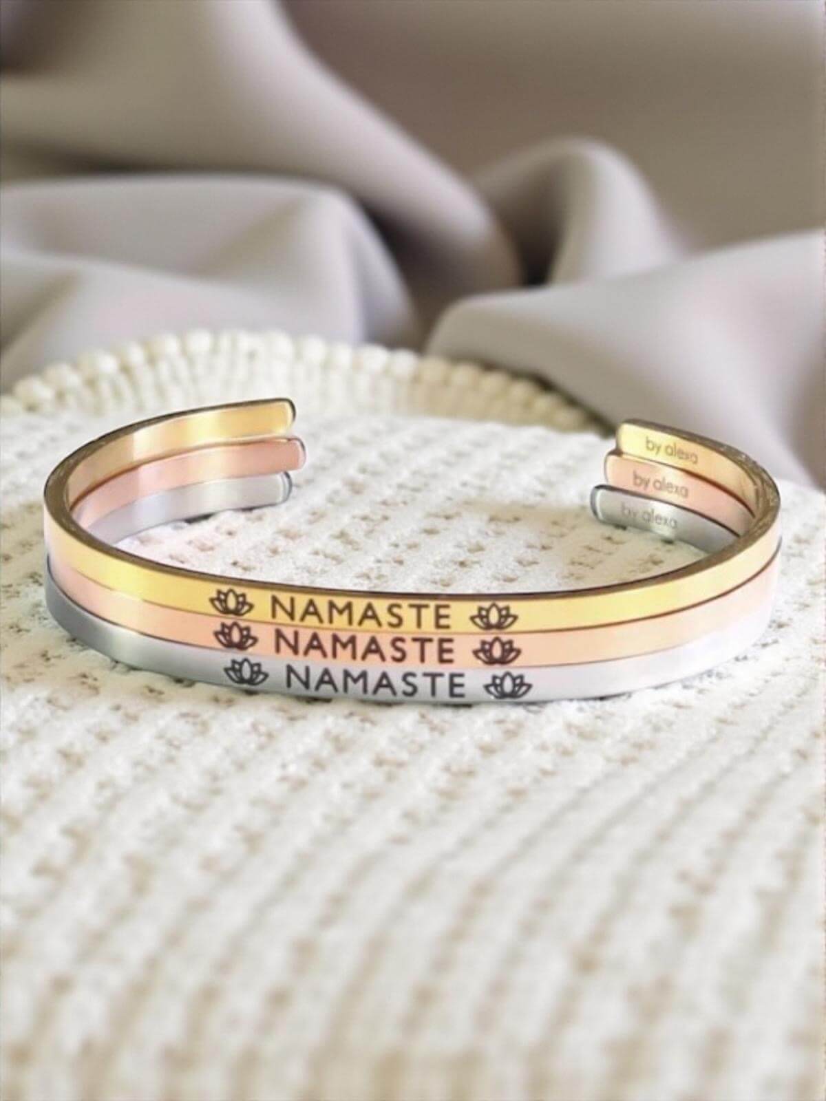 Mein Mantra-Armreif "NAMASTE"