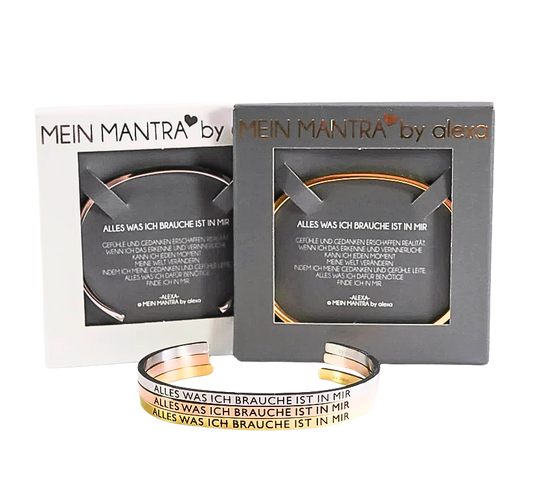 Mein Mantra-Armreif "ALLES WAS ICH BRAUCHE IST IN MIR"