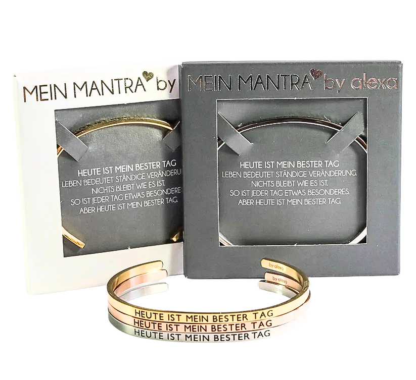 Mein Mantra-Armreif "HEUTE IST MEIN BESTER TAG"