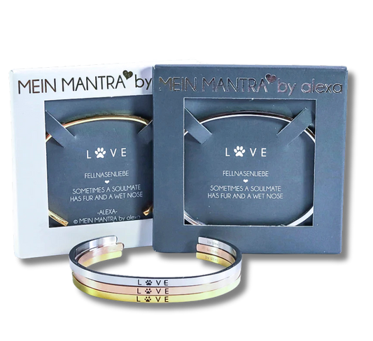 Mein Mantra-Armreif "L(O)VE - PFOTE"