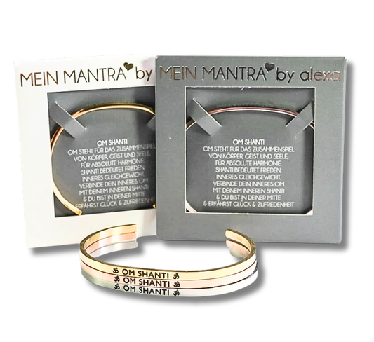 Mein Mantra-Armreif "OM SHANTI"