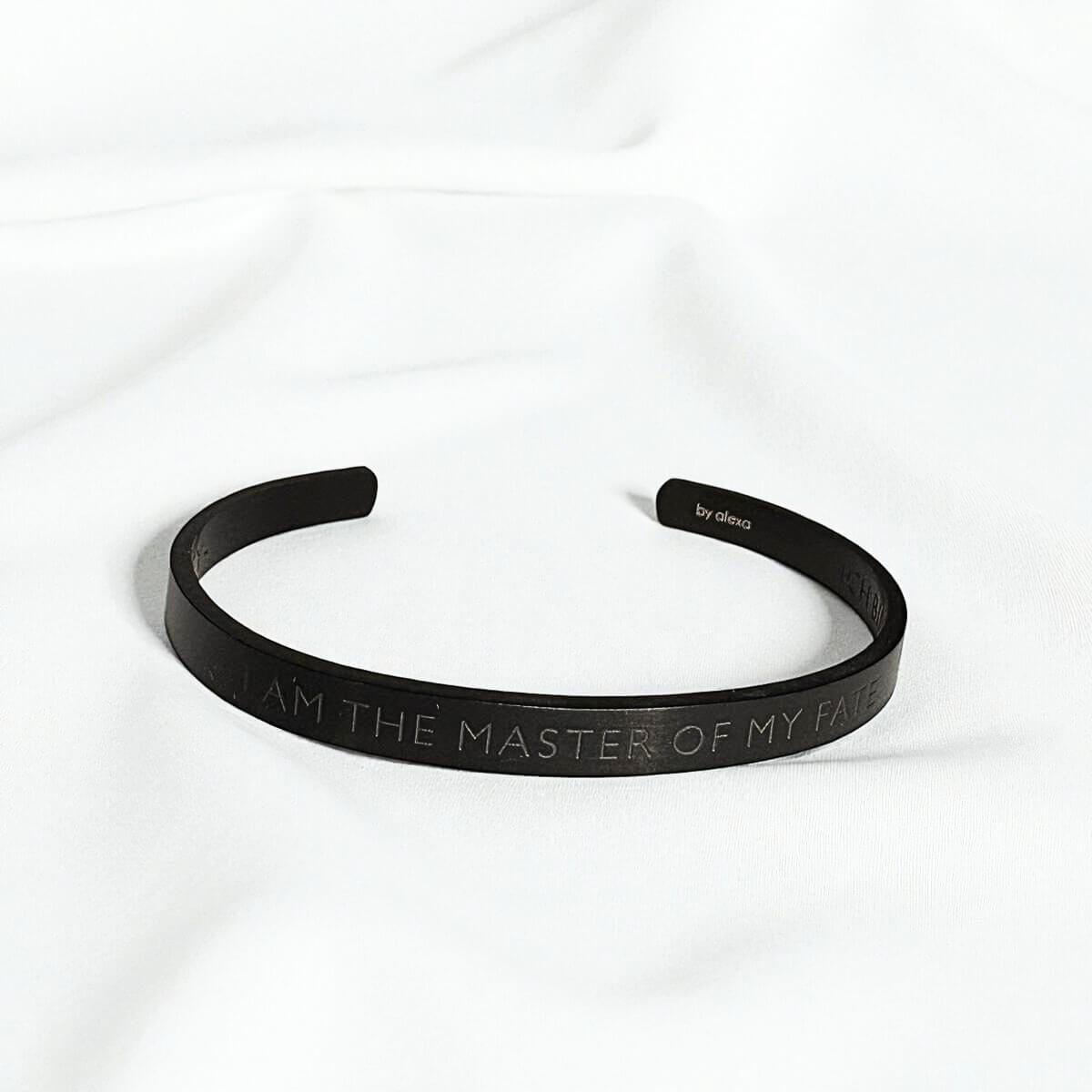 Mantra-Armreif "I´M THE MASTER OF MY FATE"