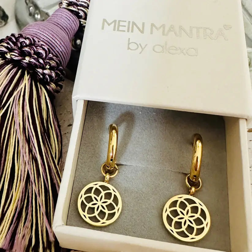 Hoop - Ohrringe mit Seed of Life